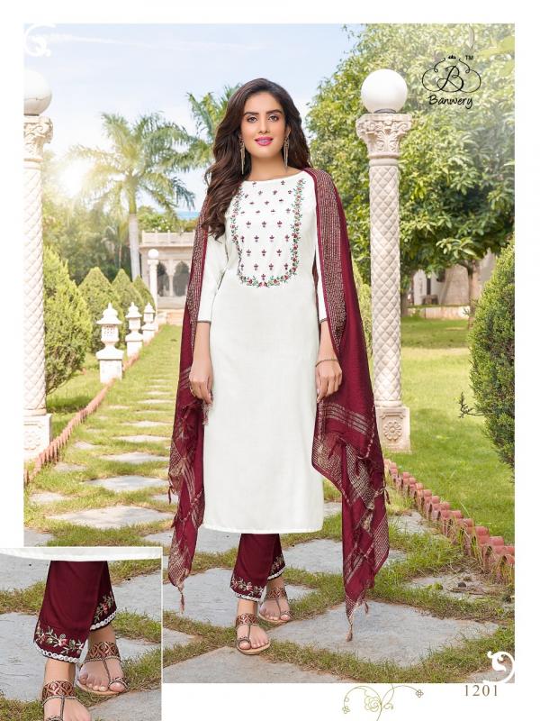 Banwery Chunari Rayon Designer Readymade Salwar 